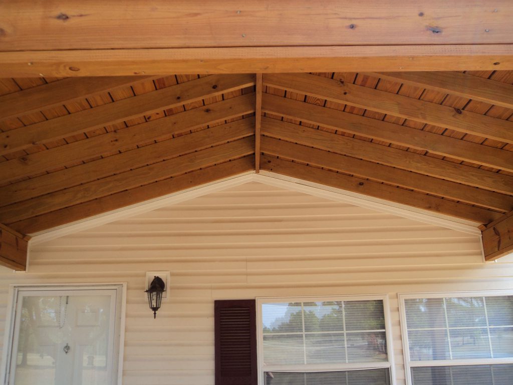 Mobile Home  Porch Roof Attach